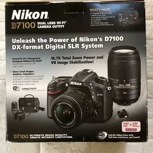 Nikon D7100 Digital SLR Camera and more! See photo for all items included.